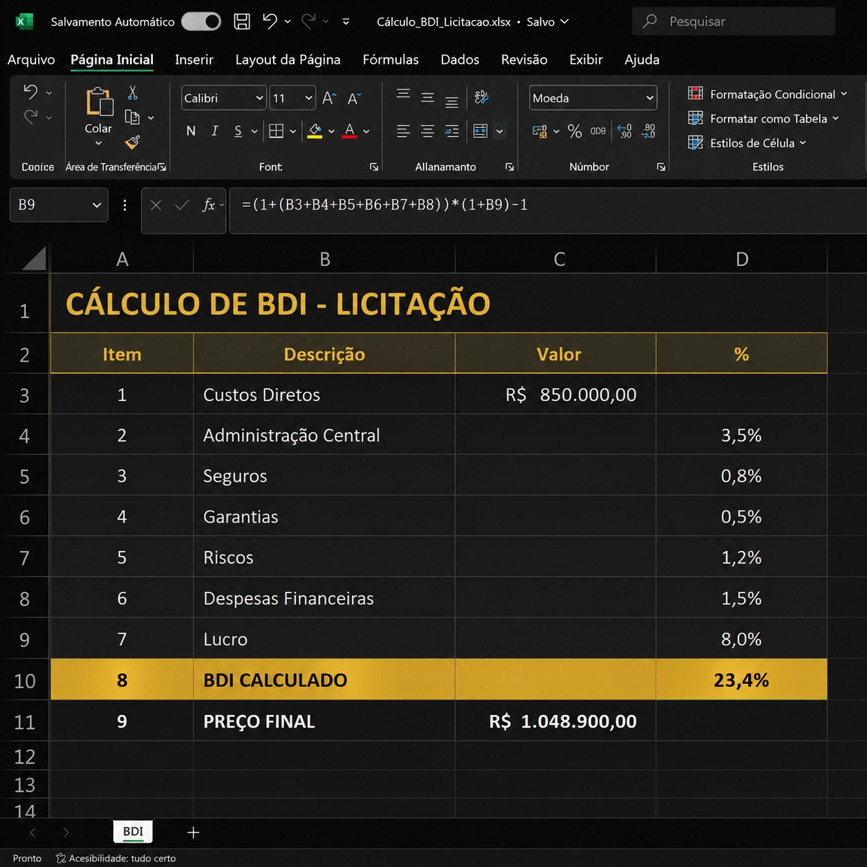 Calculadora Inteligente de BDI